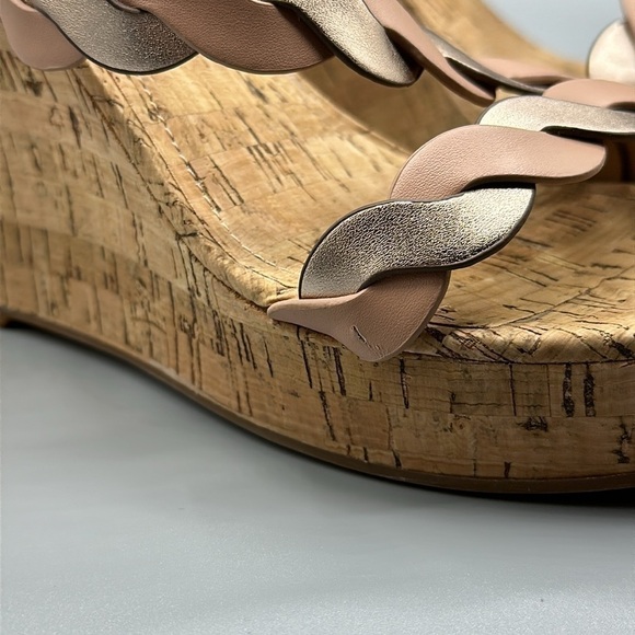 Nine West Brette Cork Platform Wedge Sandals Women's Size 9.5 - Picture 8 of 9